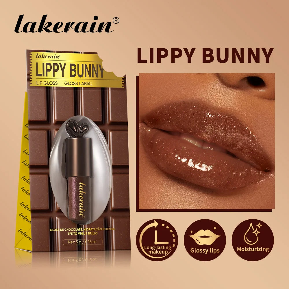 2pcs/set Honey Chocolate Lip Glaze Gloss Long-lasting Moisturizing Lip Oil Enhancing Complexion Reducing Lip Lines Lip Glosses Oasis Select