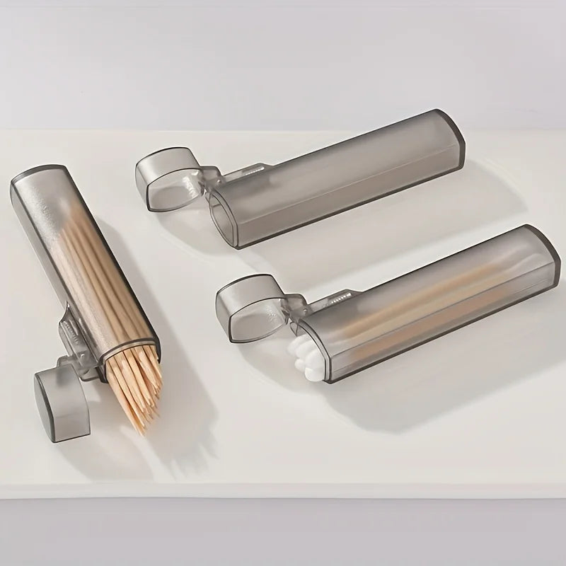 Portable Plastic Toothpick Case - Clear Toothpick Holder for Outdoor Travel, Kitchen, and Restaurant Supplies Oasis Select