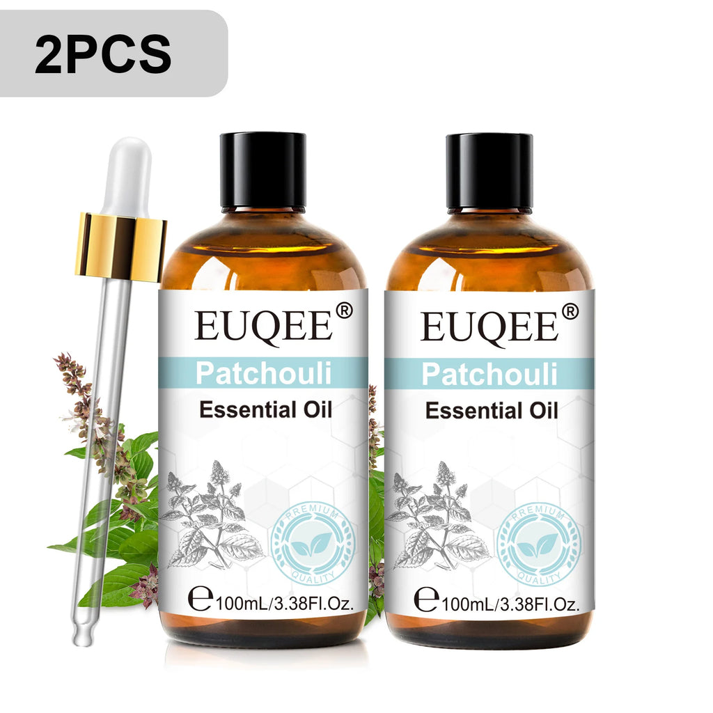 EUQEE 100ml Essential Oils – Lavender, Vanilla, Lemon & Cinnamon