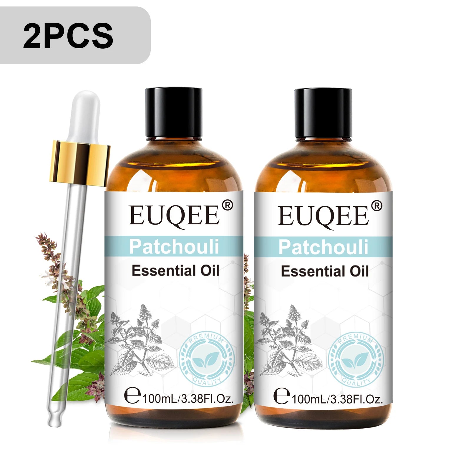 EUQEE 100ml Essential Oils – Lavender, Vanilla, Lemon & Cinnamon