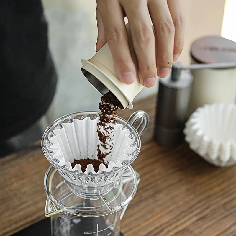 50pcs/Set White Coffee Filters Single Serving Paper for Coffee Machine 1-4 cups White Filter Paper Cake Cup Coffee Paper Filter Oasis Select