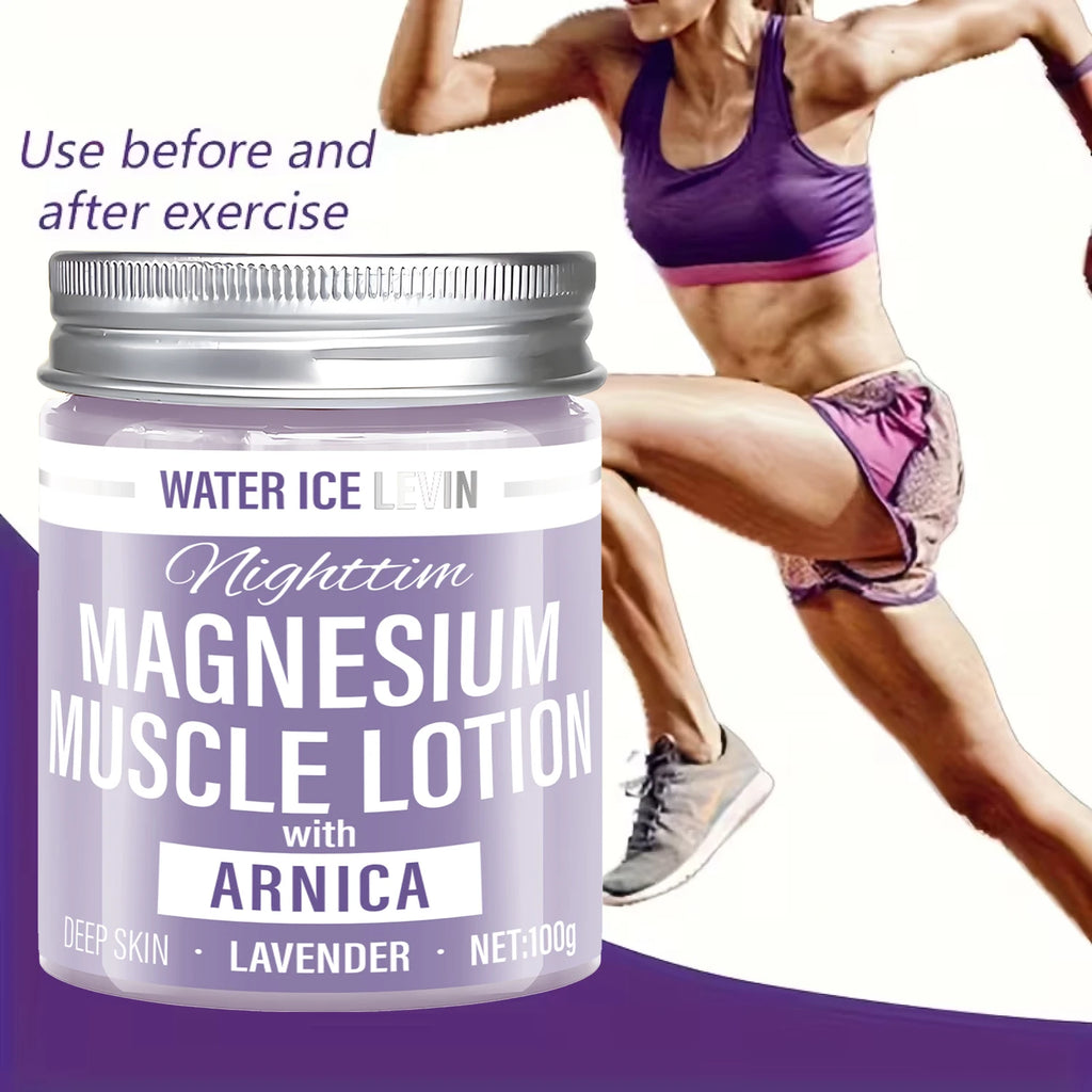 Magnesium Muscle Lotion – Hyaluronic Acid & Lavender 100g Body Lotion Cream Oasis Select
