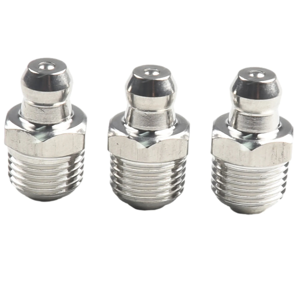 10pcs Stainless Steel Straight Hydraulic Grease Fitting M10 Thread Grease Nipple Connector Grease Accessories Oasis Select