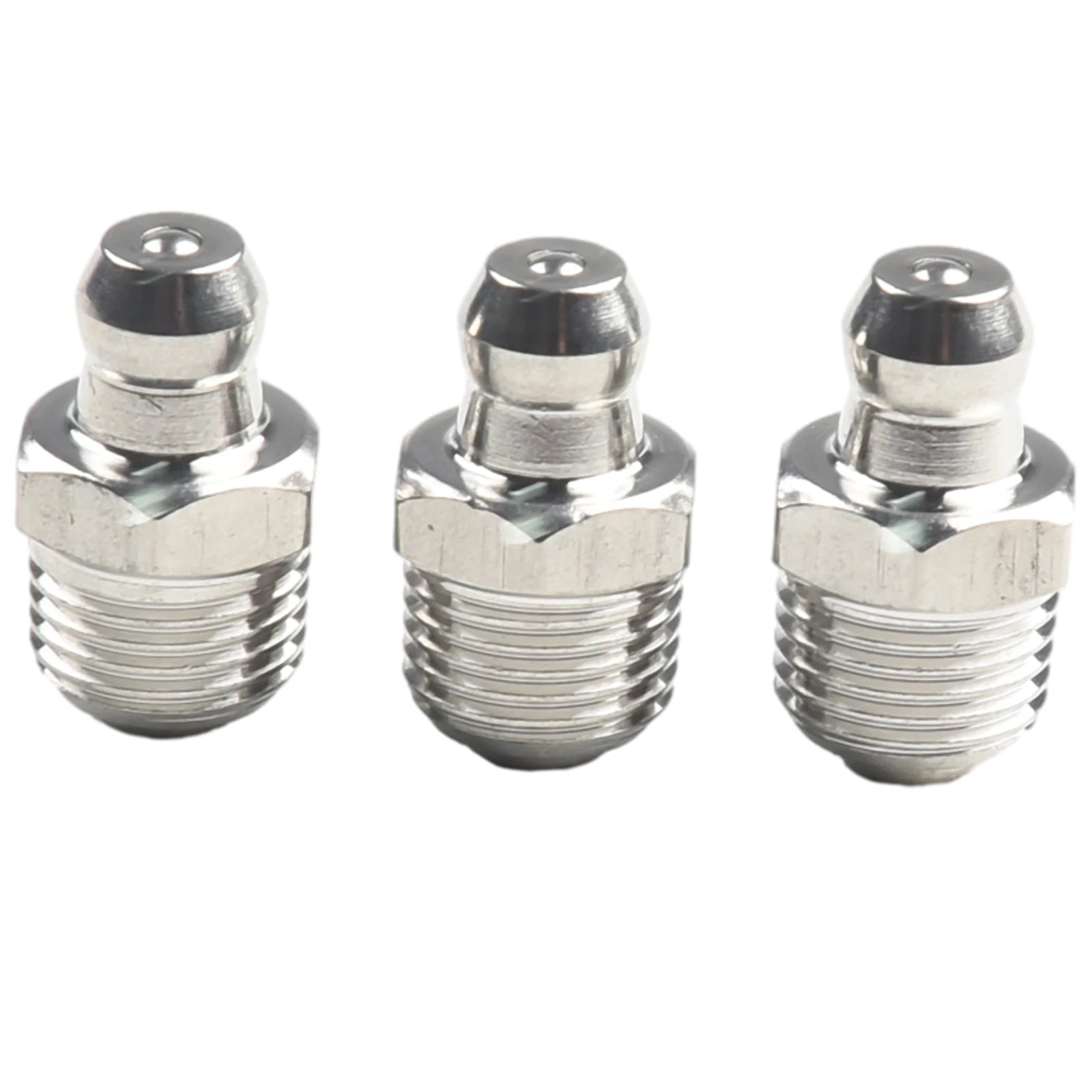 10pcs Stainless Steel Straight Hydraulic Grease Fitting M10 Thread Grease Nipple Connector Grease Accessories Oasis Select
