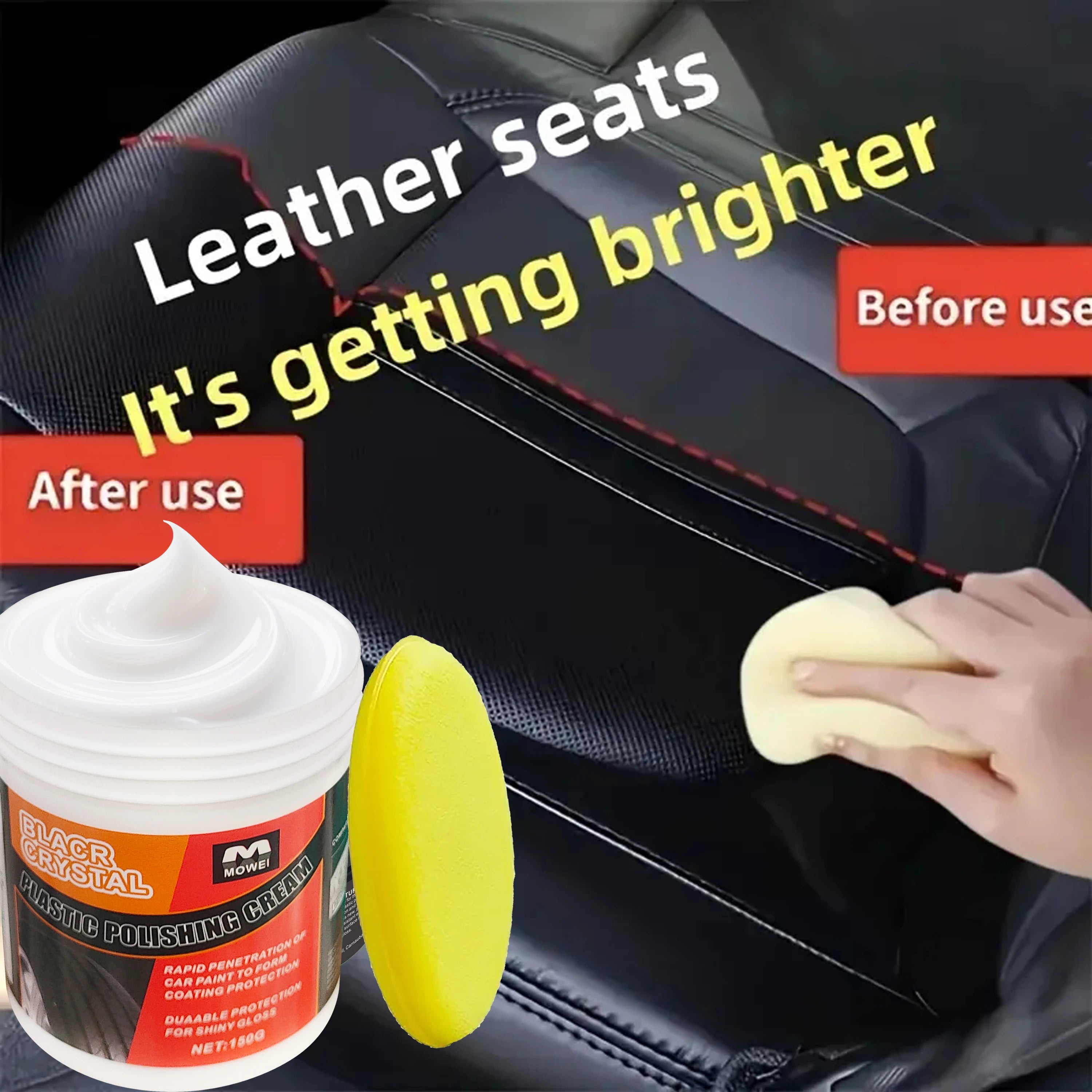 Plastic Trim Dressing Cream – Dashboard & Tire Restorer Paste