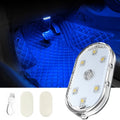 1/2pcs LED Touch Light Hand Car Roof Ceiling Lamp Indoor Car Lighting Night Reading Light Reading Lamp Car Interior Lights Oasis Select blue