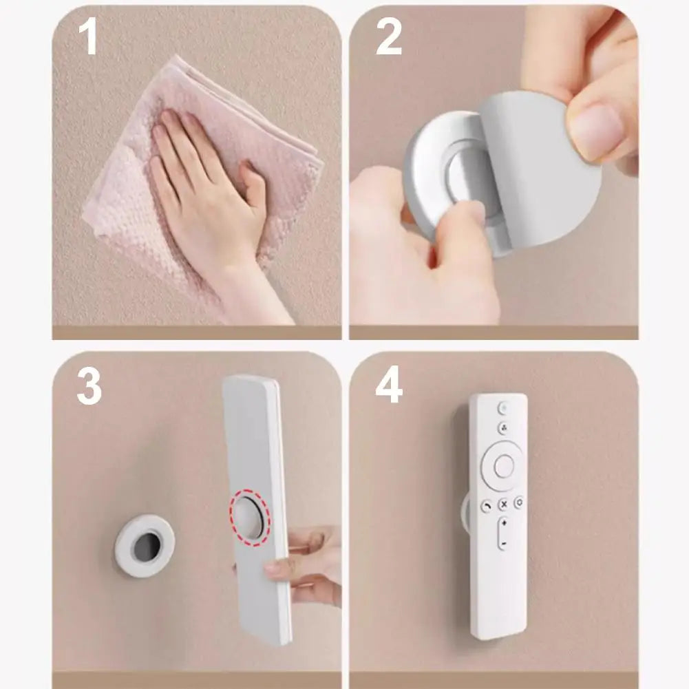 Magnetic Remote Control Wall Mount Holder – No-Drill 3/6 Pack