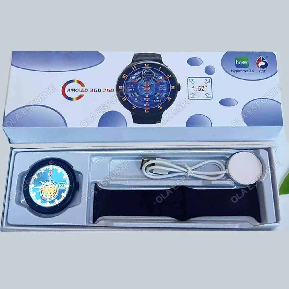 7-in-1 Smart Watch 1.52" AMOLED BT Call GPS Fitness Tracker