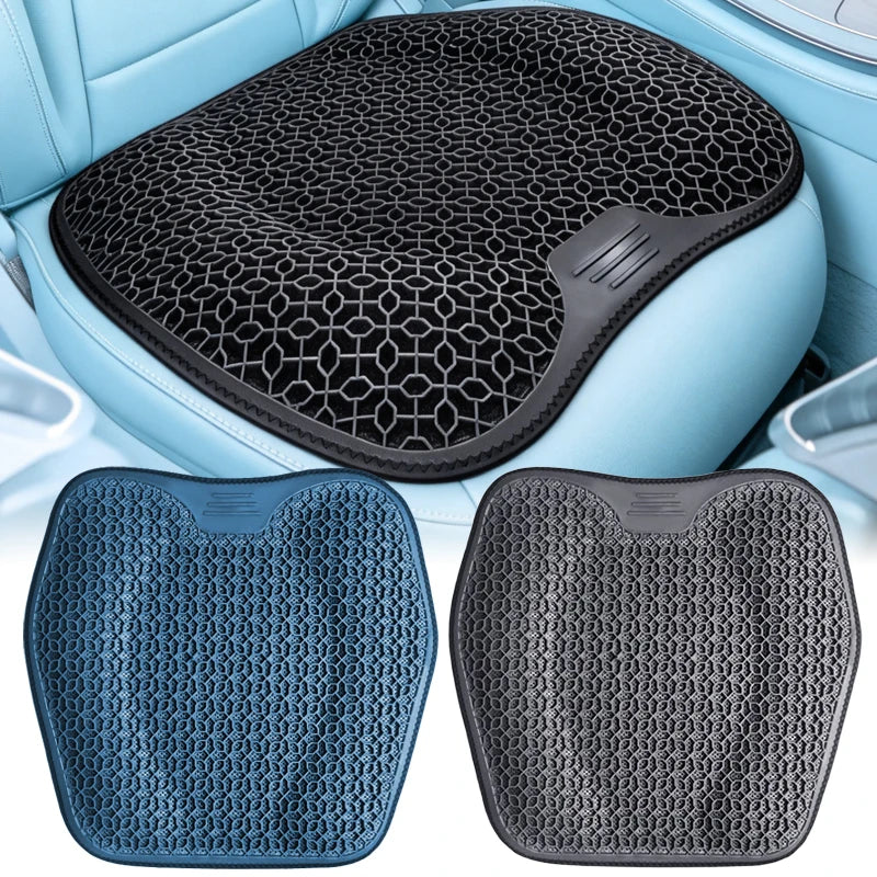 Car Gel Cushion Honeycomb Design Summer Car Gel Seat Cushion Breathable Thread Seat Pad Elastic Gel Car Seat Cushion Accessories Oasis Select