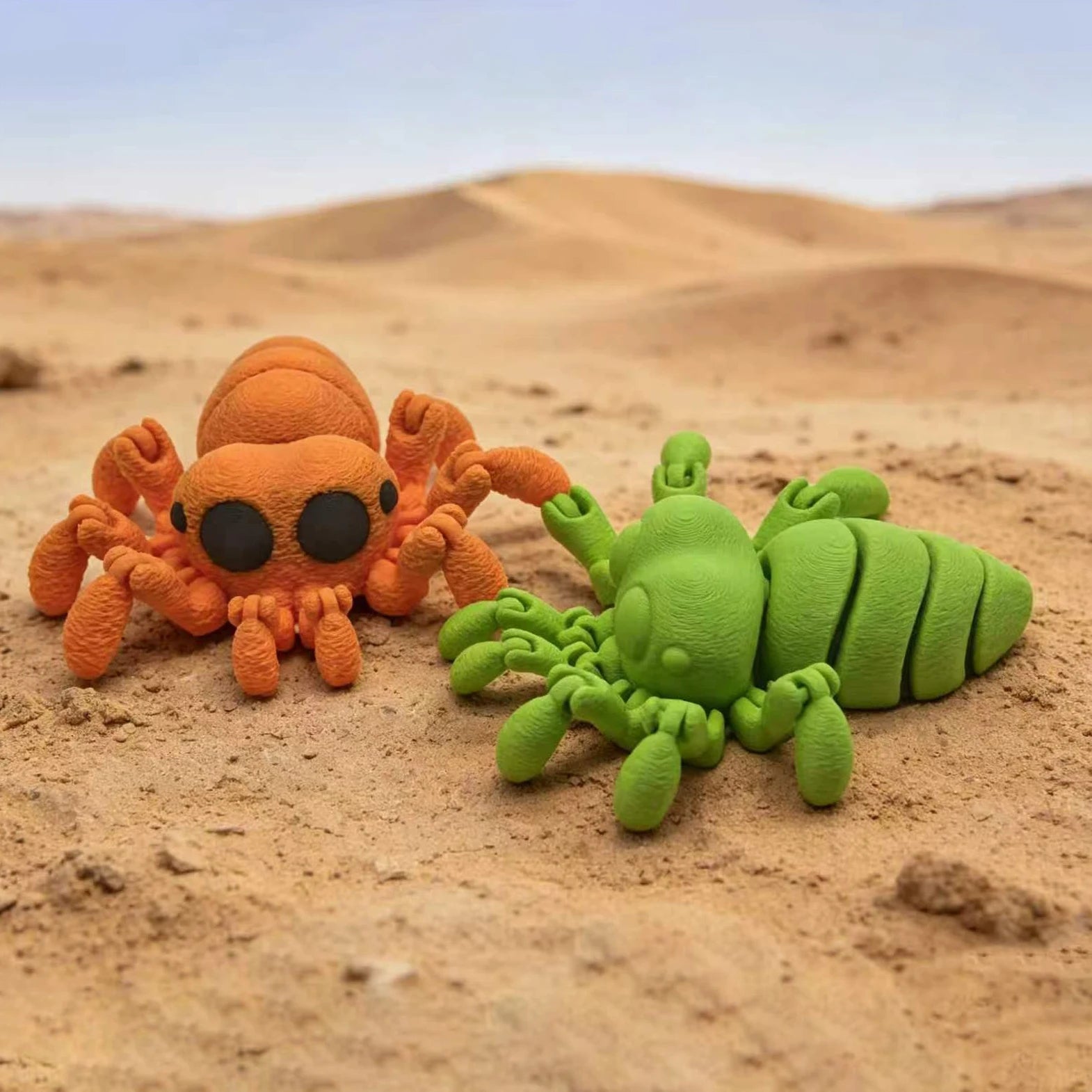 3D Printed Articulated Spider Toy Movable Joint Stress Relief Desktop Decor Cute Spider Model Gifts for Desktop Decoration Toy Oasis Select