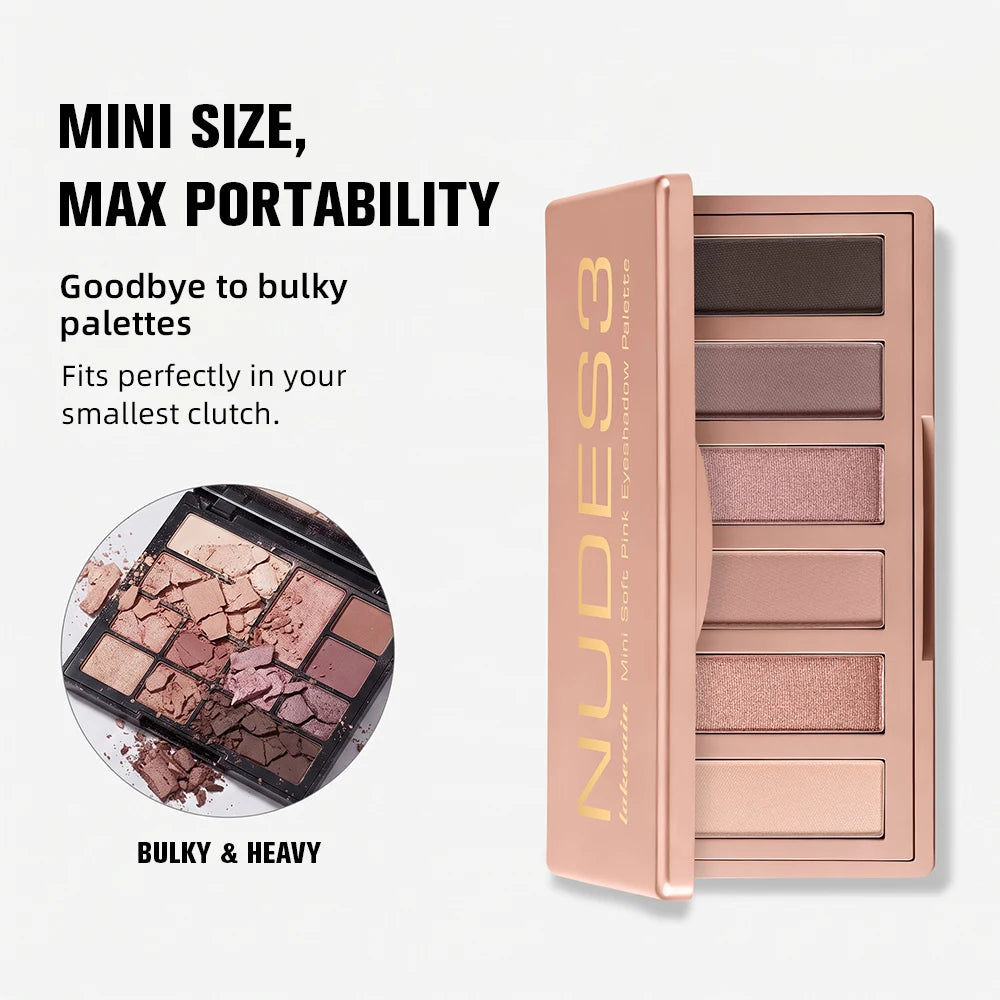 Eyeshadow Palette Long-Lasting Eye Makeup Rich Pigment Neutral Shades Blendable Color Matte Nudes Eyeshadow Palette Woman Makeup Oasis Select