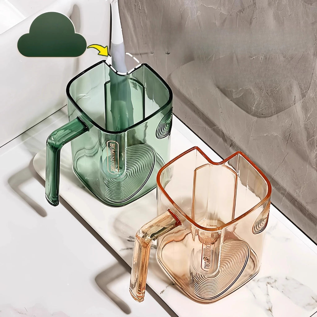 Light Luxury Transparent Mouthwash Cup Household Couple Toothbrush Cup Simple Student Wash Cup Toothbrush Cup Oasis Select