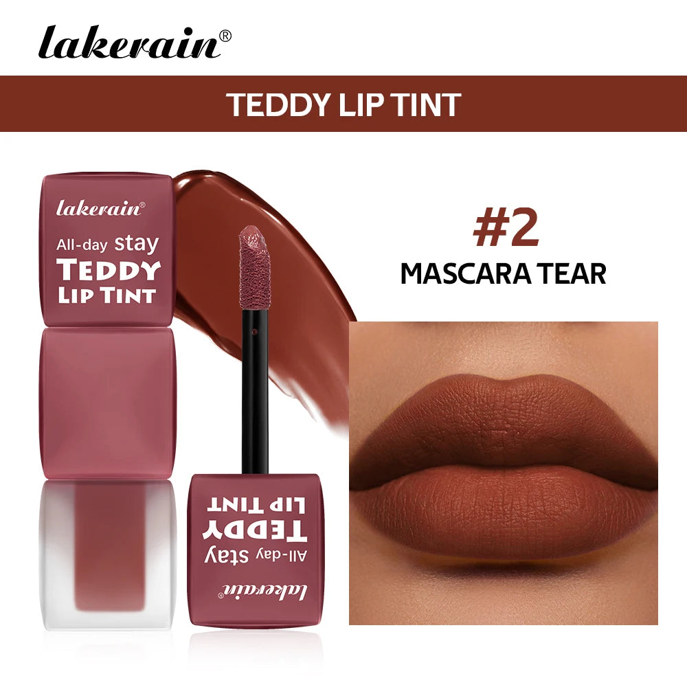 Matte Lip Tint Waterproof Long-Lasting Coloring Non-stick Cup Lip Gloss Gentle Texture Lightweight Lipstick Natural Makeup Oasis Select 2 Mascara Tear