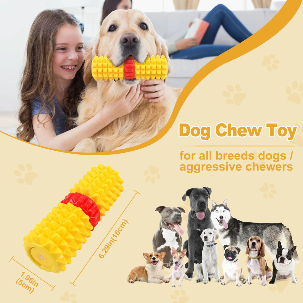 The Tpr Dog Toy Is A Highly Durable, Realistic, Sound-making Corn Bite Dog Toy Teething Stick, A Perfect Stress-relieving Tool Oasis Select