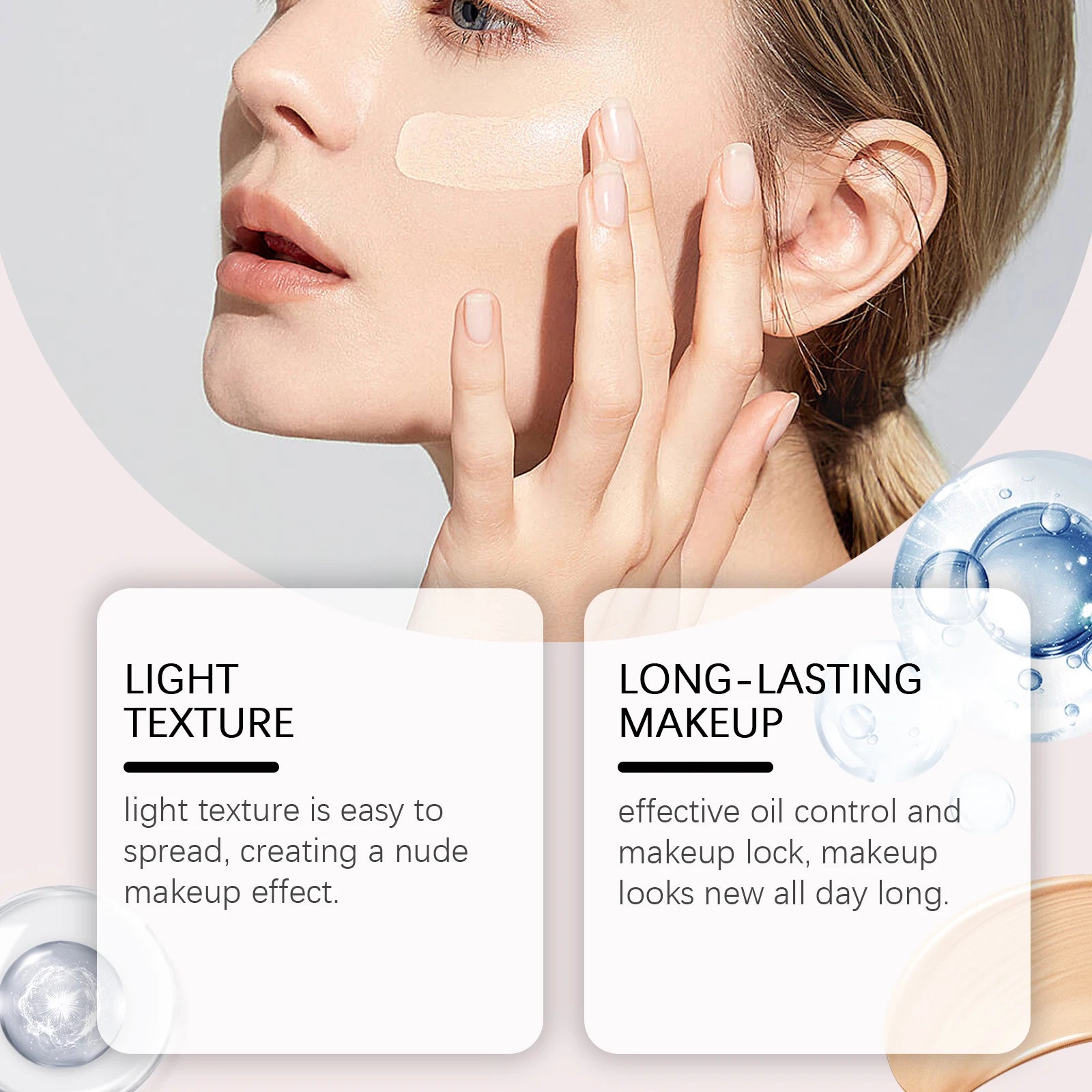 Face Liquid Foundation Oil-Control Matte BB Cream Waterproof Long-Lasting Concealer Liquid Full Coverage Moisturizing Cosmetics Oasis Select