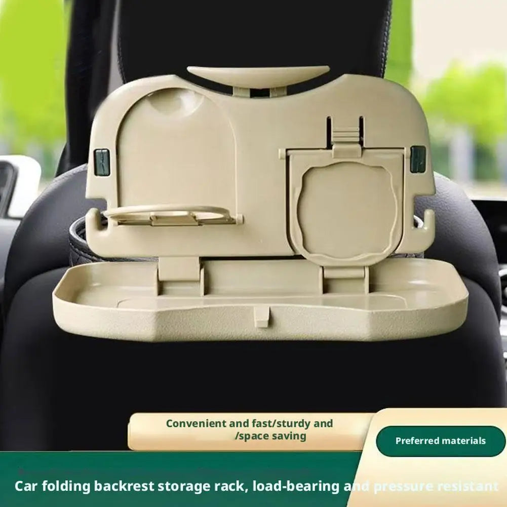 Foldable Car Backseat Tray | Cup Holder & Seat Organizer