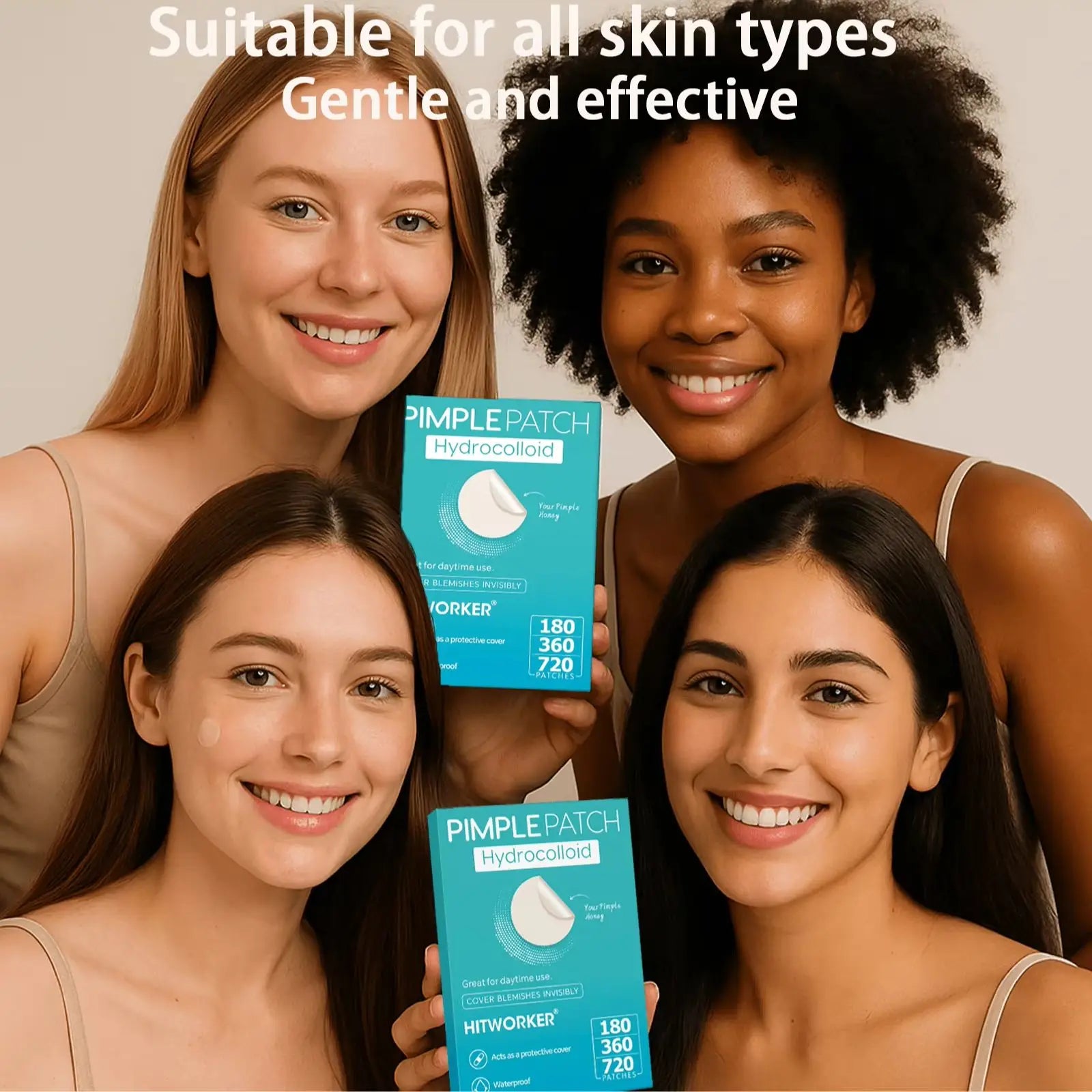 180/360/720 patches/box of hydrogel acne patches can effectively cover acne patches, suitable for both men and women Oasis Select