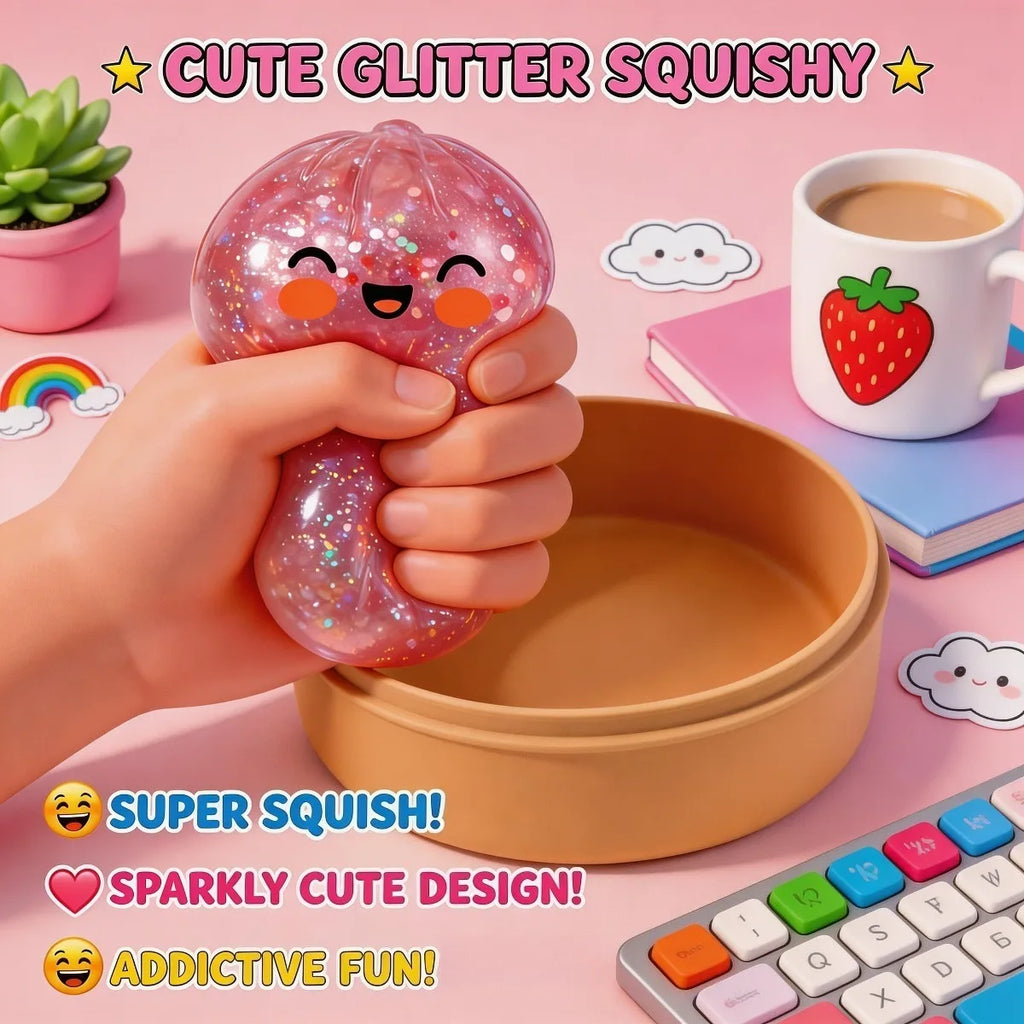 Colorful Crystal Steamed Bun Squeeze Toy Reusable Fun Stress-Relief Slow Rebound Flash Dumpling Desktop Decoration Party Gifts Oasis Select