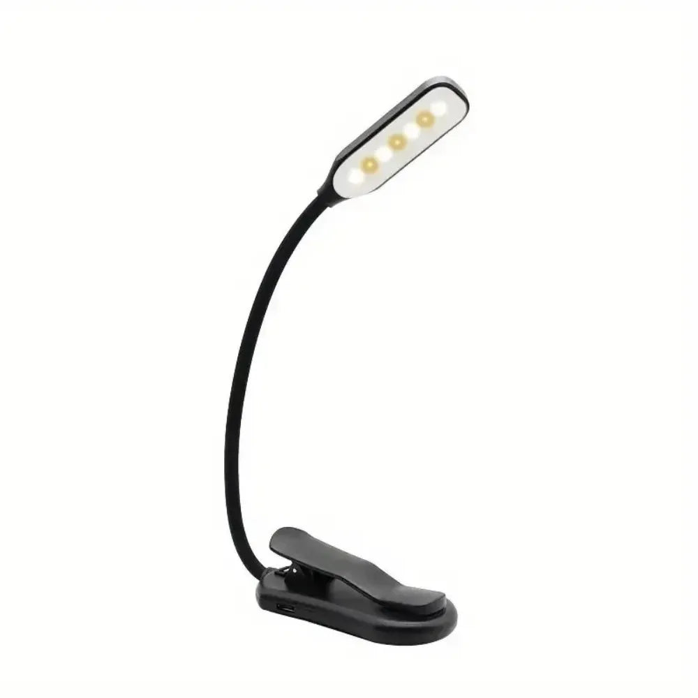 2025 New LED Reading Lamp No Harm To Eyes With Clip Piano Score Lamp Portable Three-Speed Dimming Bedside Lamp Night lighting Oasis Select Battery No dimming