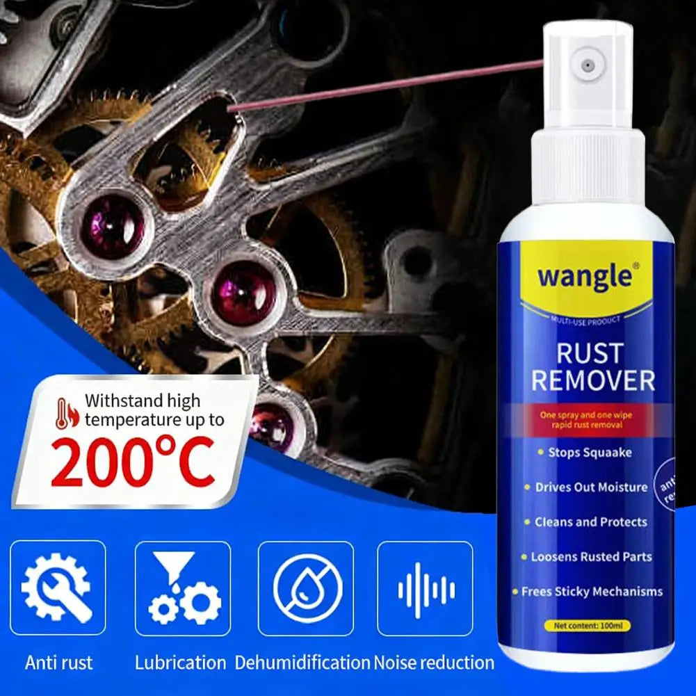 Powerful Rust Remover Spray Fast-Acting Formula Metal Rust Rust Car Remover Cleaning Spray Anti-rust Casing Remover Oasis Select