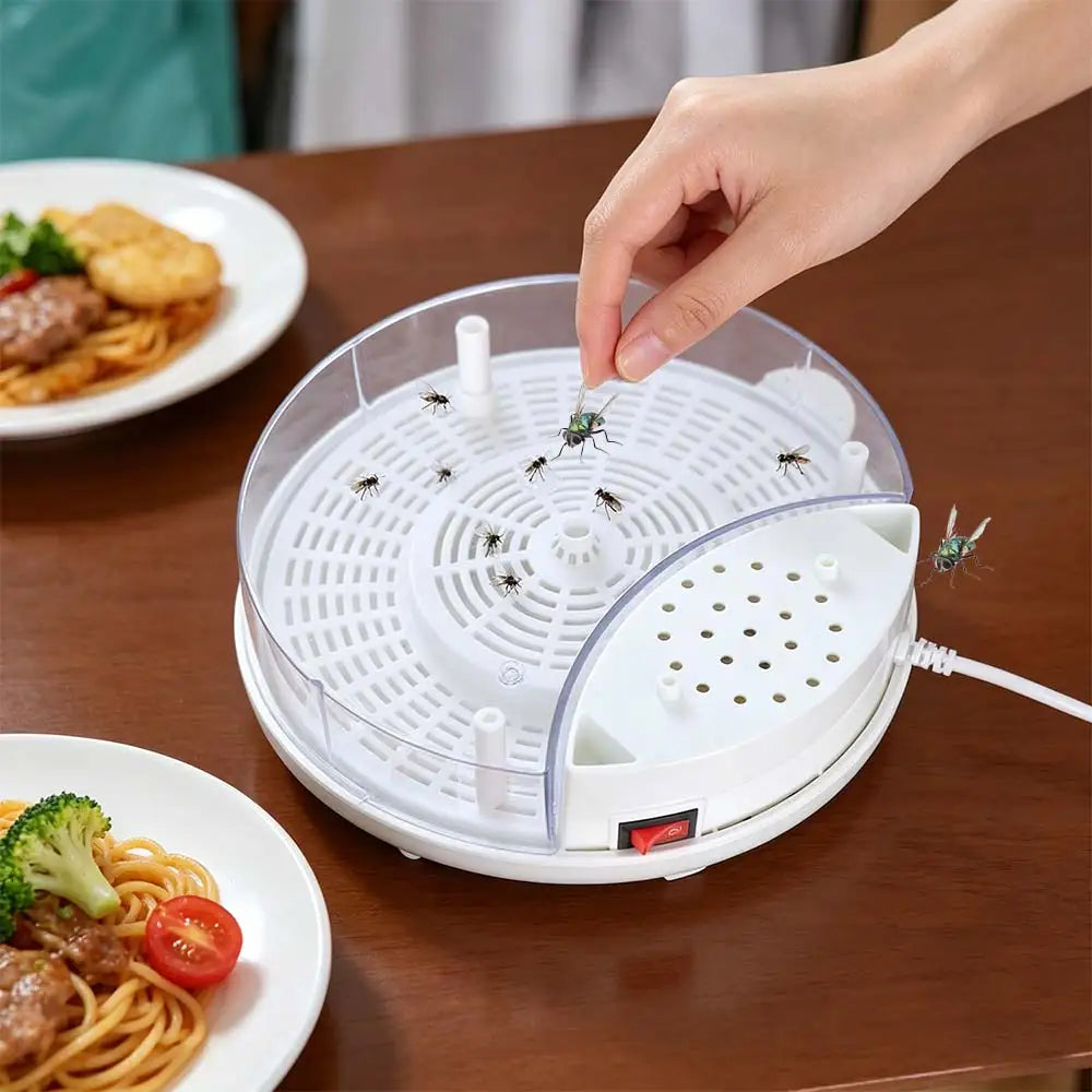 Practical USB Automatic Flycatcher Electric Silent Operation Pest Reject Control Repeller Efficient Insect Trap Restaurant Oasis Select