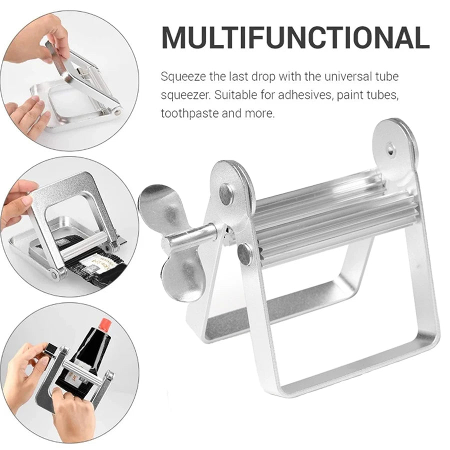 Metal Toothpaste Tube Squeezer-Large Multifunctional Tube Wringer Roller Dispenser for Hair Color Dye,Paint Tubes,Dispenser Tool Oasis Select