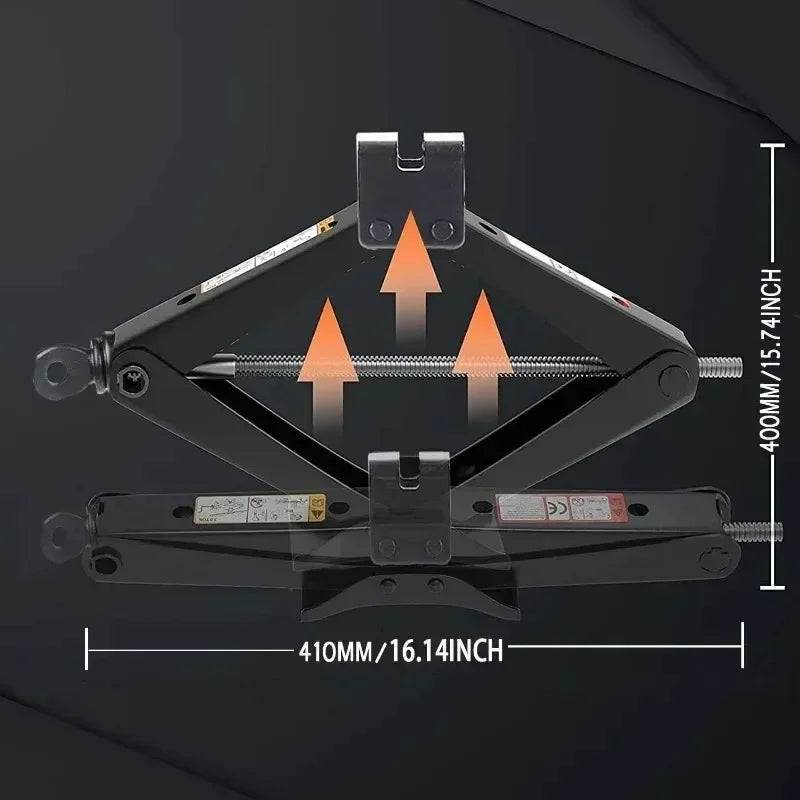 Hand Cranked Scissor Jack 08T 1T 2T Portable Labor Saving Car Jack Car Repair Tire Replacement Special Tool for SUV Oasis Select