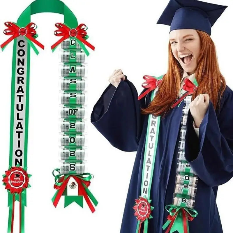 Class Of 2026 Graduation Money Lei Necklace With Cash Holder Elegant Garland Graduation Parties And Celebration Oasis Select F