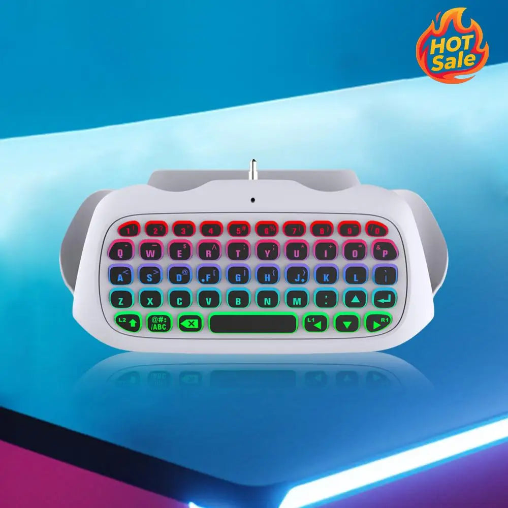 Mini Chatpad Built-in Speaker Compact Keypad with 3.5mm Audio Jack for Messaging and Gaming Live Chat ForPS5 Oasis Select