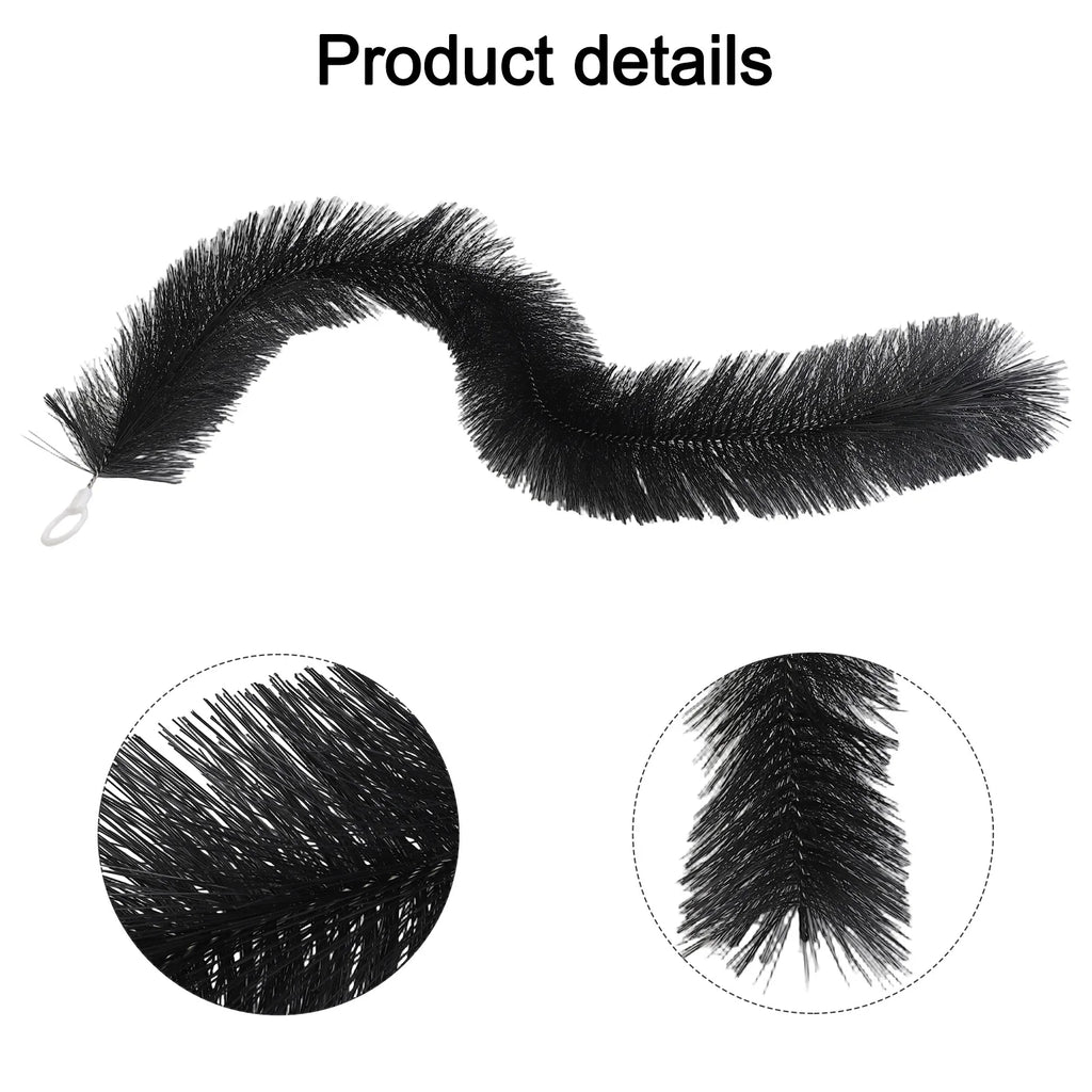 1M Gutter Guard Brush Leaf Filter Roof Leaf Guard Cleaner Heavy Duty Twig Filter For Roof Downpipe Roof Brush Oasis Select