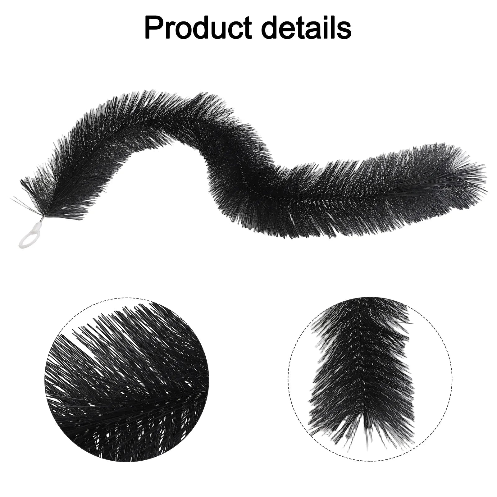 1M Gutter Guard Brush Leaf Filter Roof Leaf Guard Cleaner Heavy Duty Twig Filter For Roof Downpipe Roof Brush Oasis Select