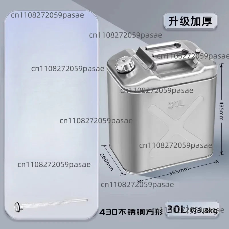 430 Stainless Steel Liquid Storage Tank 10L–40L | Portable Fuel
