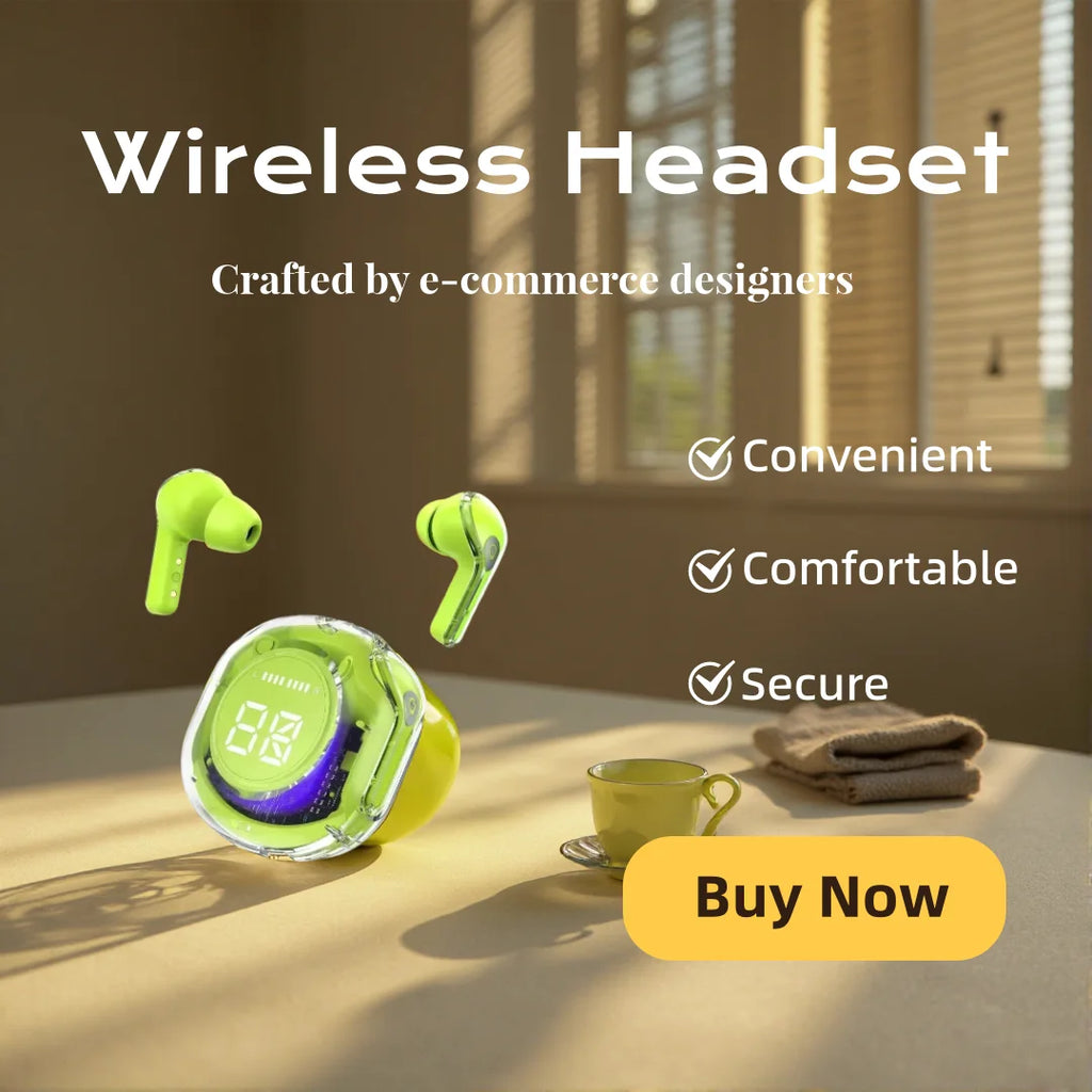 Bluetooth Earphone Wireless Headset with Volume Control Hifi Sound Sport Headphones LED Power Digital Display Oasis Select Green