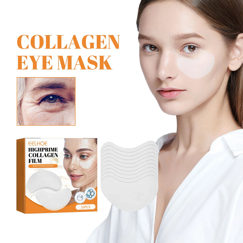 Collagen Eye Masks 10-Pack – Dark Circles & Wrinkles Eye Mask Patches Oasis Select