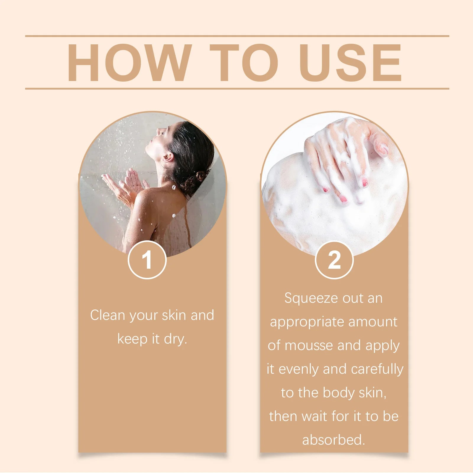 100ML Sunless Body Tanning Mousse Gentle Hydrating Enhance Healthy Gloss Improve Smoothness Non-greasy Bronzer Tanning Cream Oasis Select