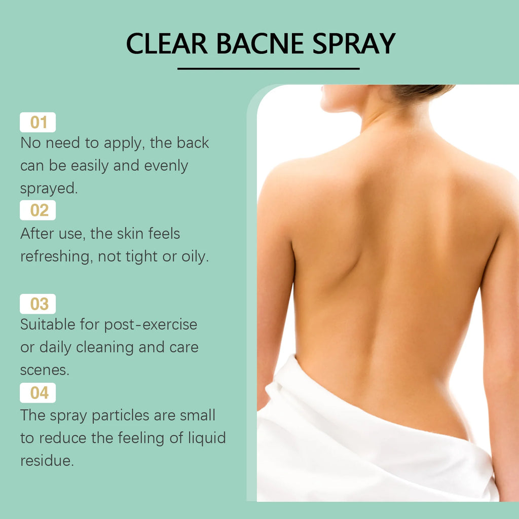 Back Acne Treatment Spray – Oil Control & Spot Repair Mist Body Acne Spray Oasis Select