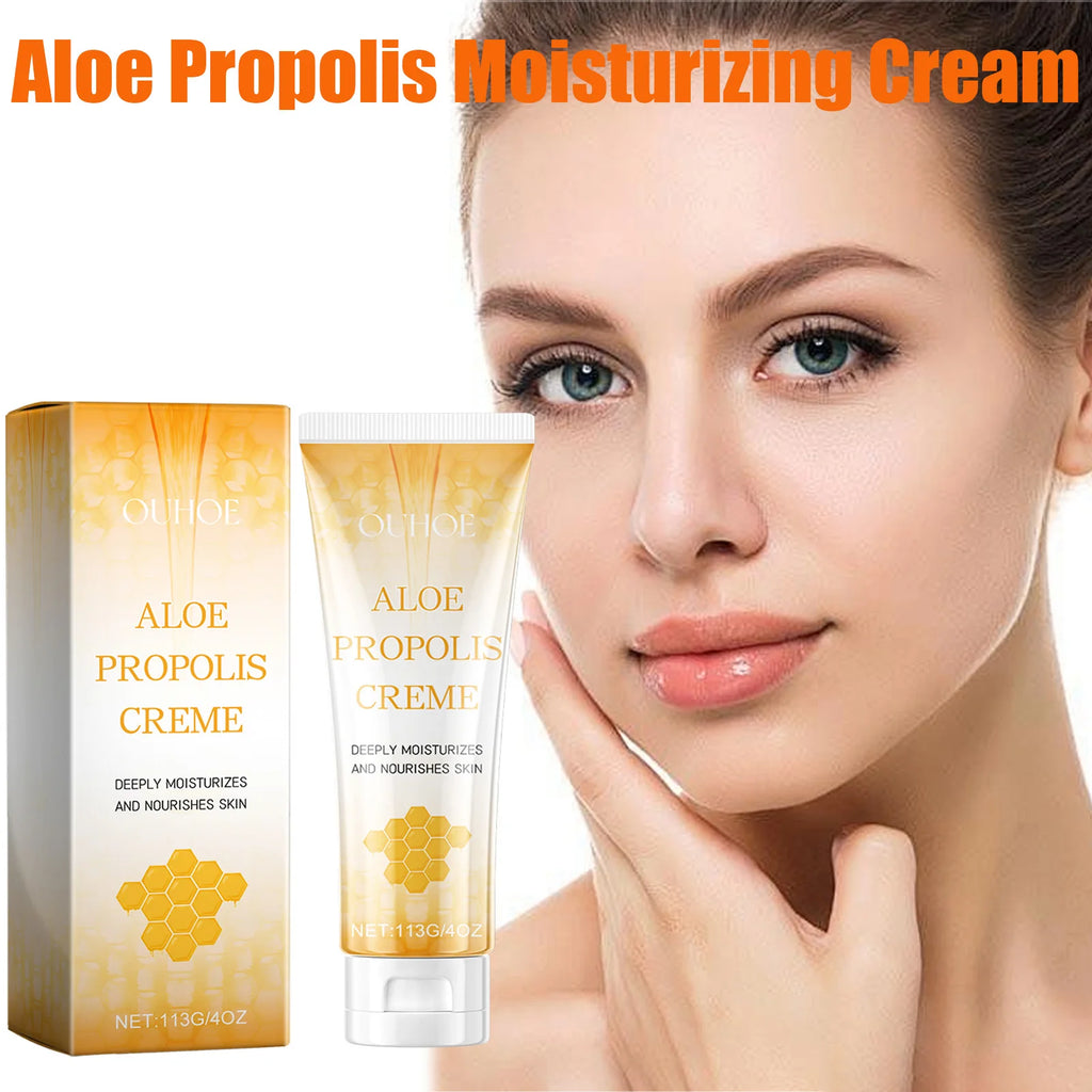 Aloe Propolis Moisturizing Cream Soothing Repairs Nourishing Wrinkles Remover Rejuvenating Brightening Face & Body Cream Oasis Select