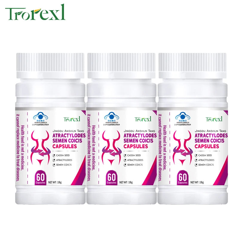 Natural Cassia Seed & Coix seed Pills, Detox Slim, Metabolism Booster, Burn Fat, 100% Herbal, Vegan & NO SIDE EFFECT Oasis Select 3 bottle