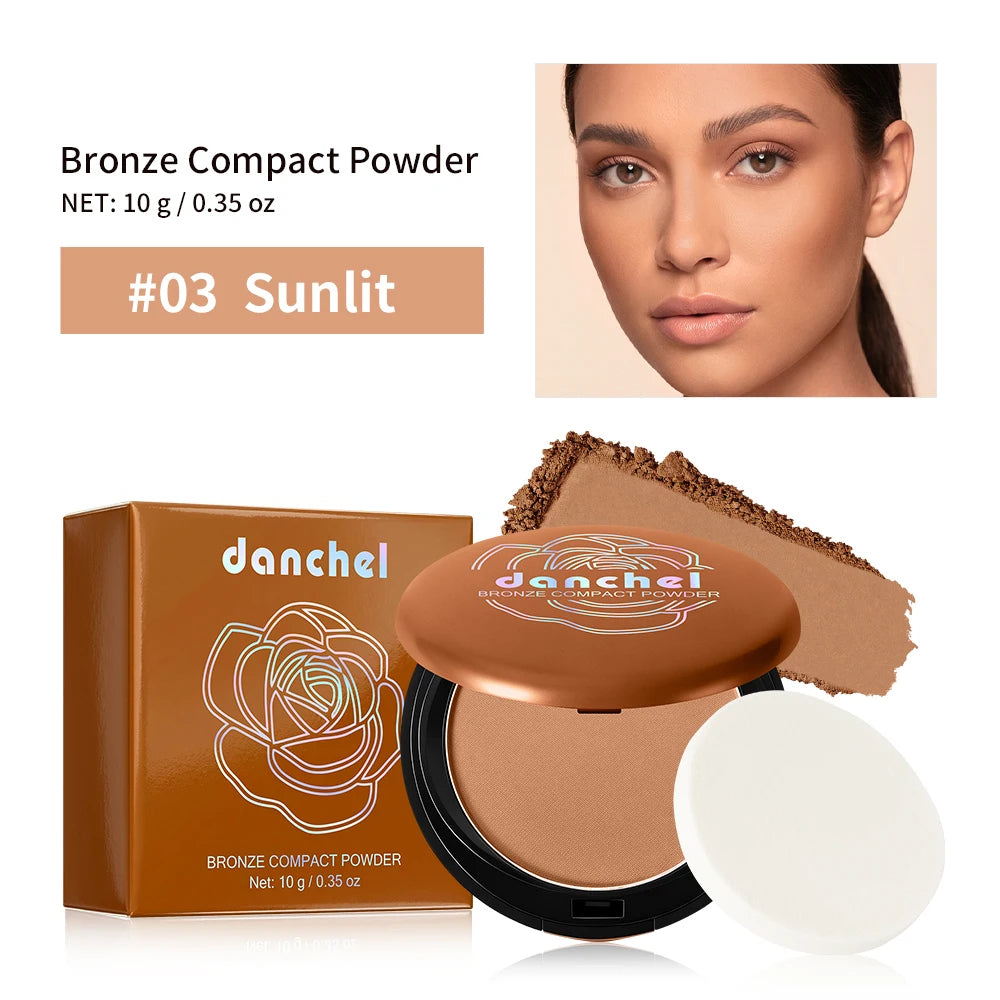 Long Lasting Compact Powder Waterproof Sweatproof Soft Matte Oil Control Setting Powder Face Makeup Cosmetic Oasis Select 03Sunlit