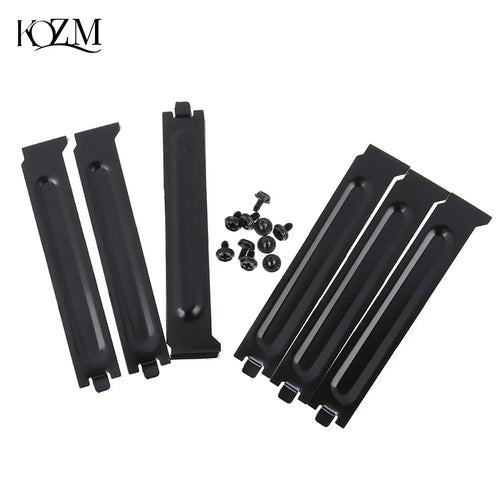 10-Pack Black Metal PCI Slot Cover Brackets with Screws PC Case Accessories Oasis Select