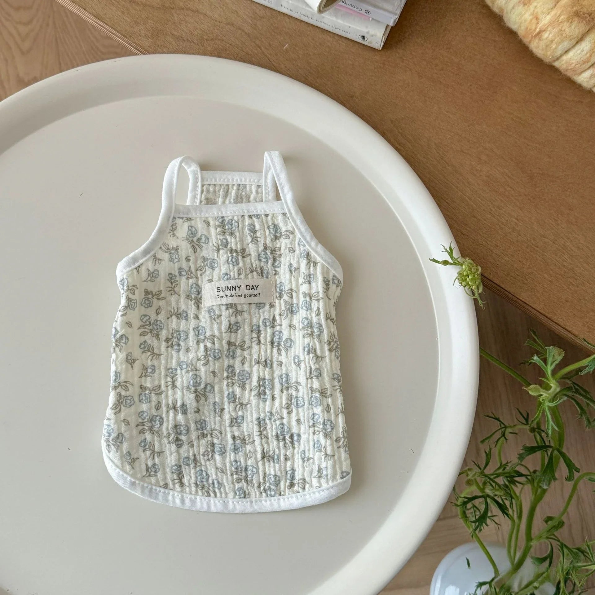 Bear Pet Vest Dog Clothes Cat Solid T-shirt Clothing Dogs Thin Small Fashion Chihuahua Summer Cats Vests Breathable Thin Section Oasis Select Blue Rose XL