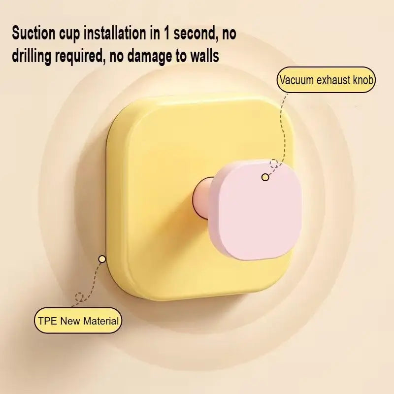 4pcs Dopamine Strong Suction Cup Hooks - Drill-Free & Trace-Free Adhesive Wall Hooks,ulti-Scene Home Organizer For Coat Hooks Oasis Select