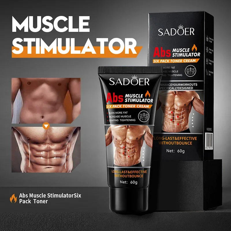 SADOER Men's Abdominal Firming Warming Body Cream 60g