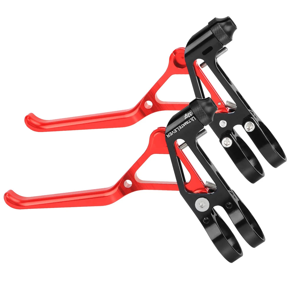 2pcs Bicycle Brake Handle Bike Ultralight Aluminium Alloy Brake Handles For Folding Bike Road Bike Brake Handle Accessories Oasis Select Red