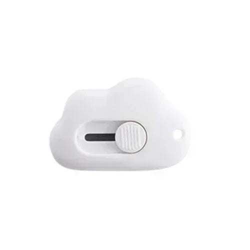 1/2/3pcs Kawaii Mini Cloud Art Utility Knife Express Box Cute Knife Paper Cutter Craft Wrapping Refillable Blade Stationery Oasis Select white