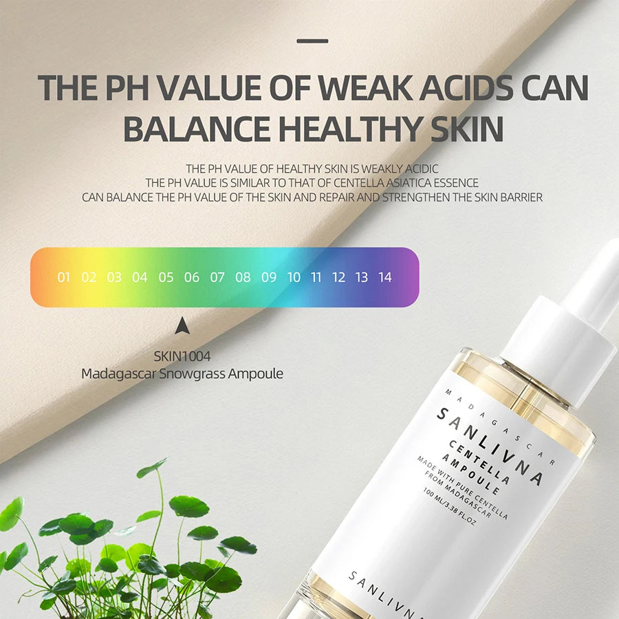 SANLIVNA Centella Asiatica Ampoule Serum – Korean Glass Skin Face Serum Ampoule Oasis Select