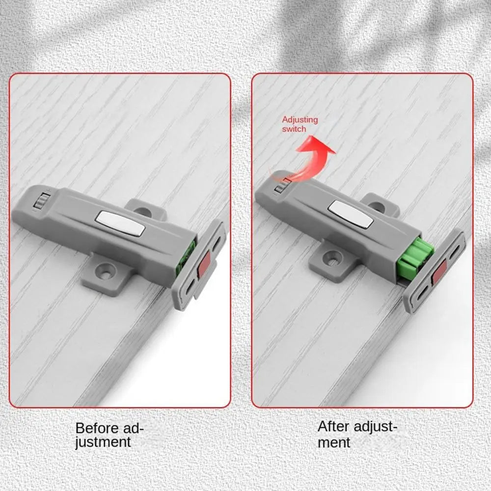 New ABS Cabinet Catches Invisible Damper Buffer Door Lock Buckle Push Type Hardware Rebound Device Wardrobe Oasis Select