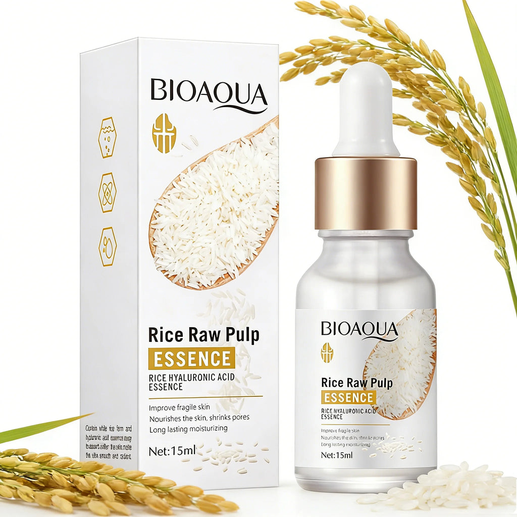 BIOAQUA Rice Raw Pulp Face Serum – Hyaluronic Acid 15ml