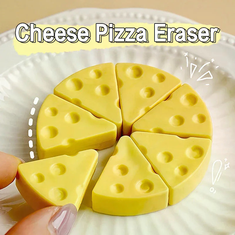 Simulation Cheese Eraser Soft School Supplies Clean Mess Free Stationary Office Student Rubber Eraser For Kids Gift Oasis Select
