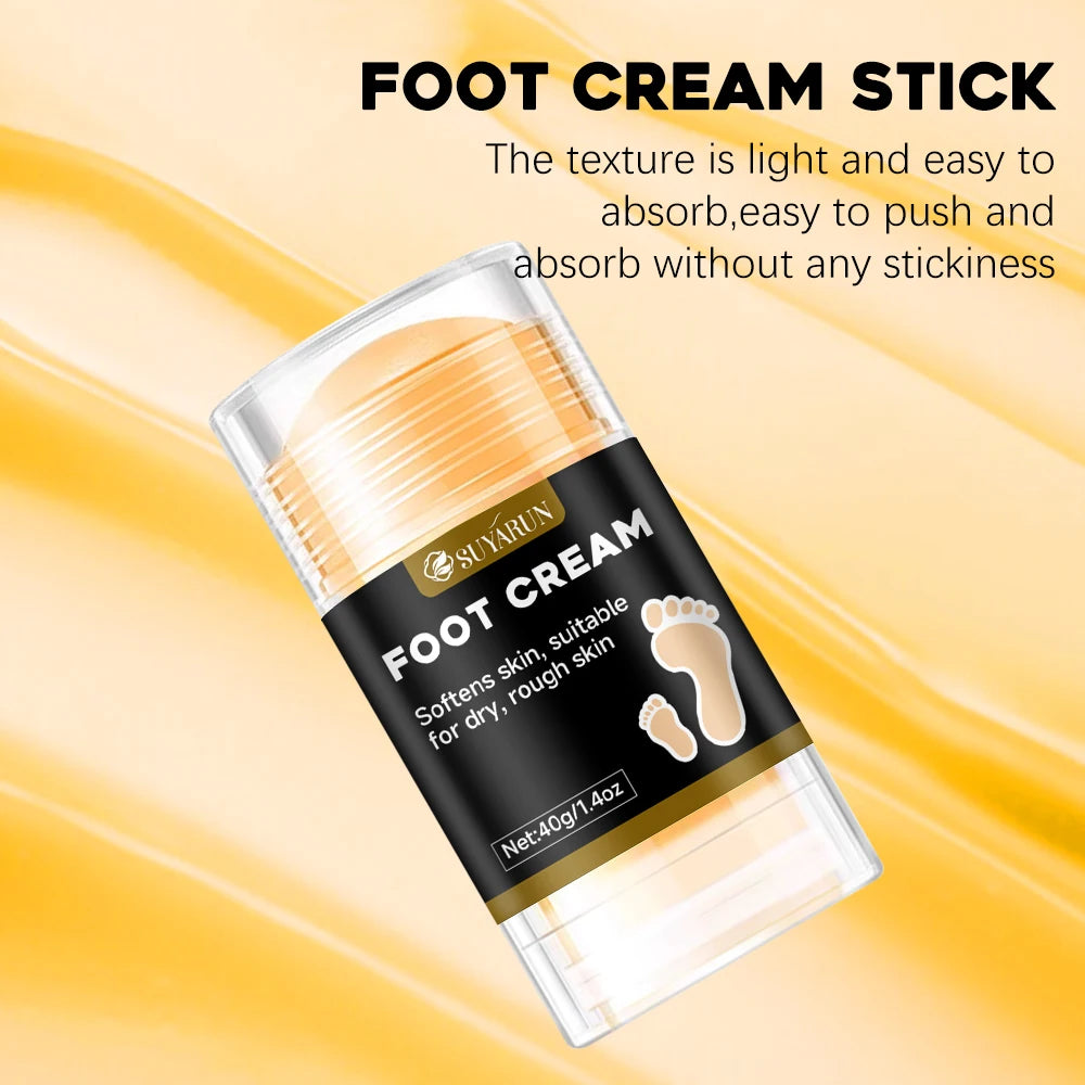 SUYARUN Professional Foot Care Stick - Cracked Heel Repair, Moisturizing Foot Cream w/Shea Butter & Tea Tree Oil (Unisex). Oasis Select